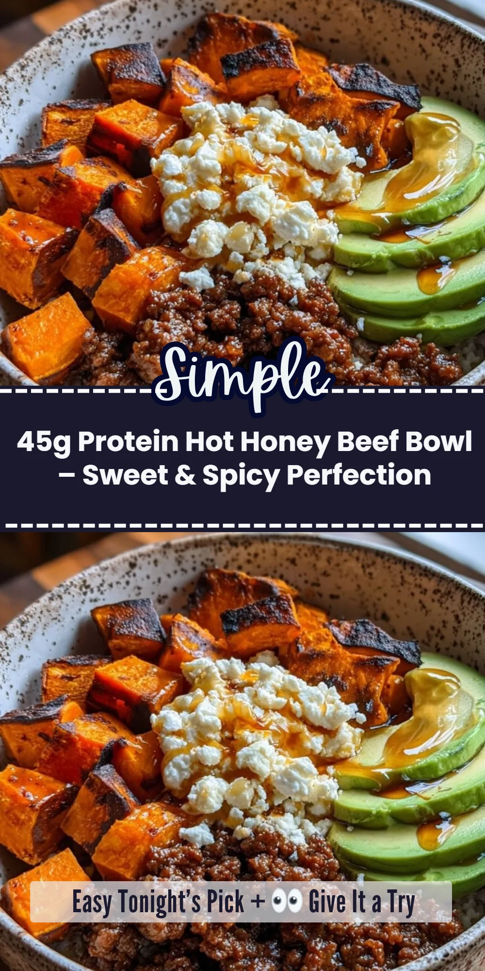 45g Protein Hot Honey Beef Bowl – Sweet & Spicy Perfection