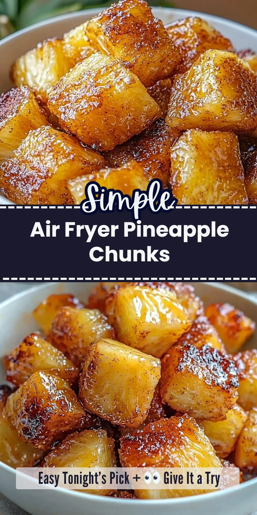 Air Fryer Pineapple Chunks