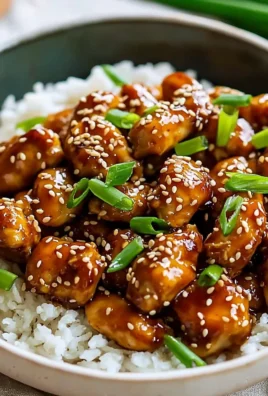 Delicious high protein sesame chicken recipe with Asian flavors