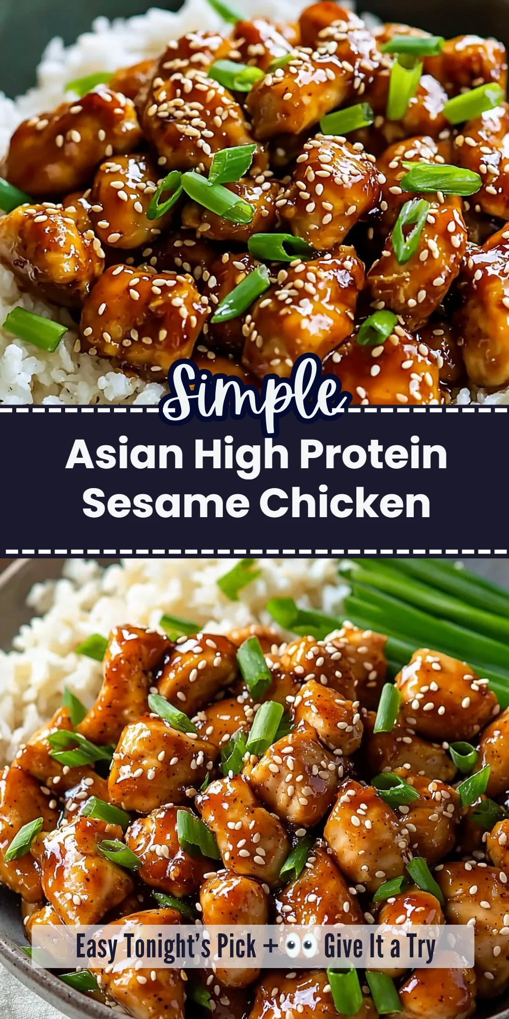 Asian High Protein Sesame Chicken