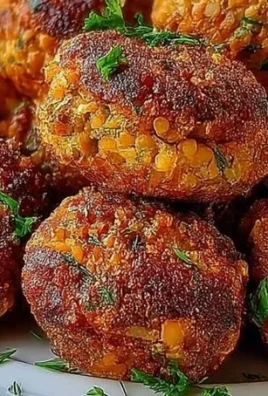 Baked Greek lentil meatballs served with a fresh side salad