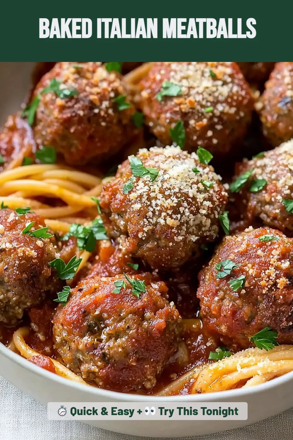Baked Italian Meatballs