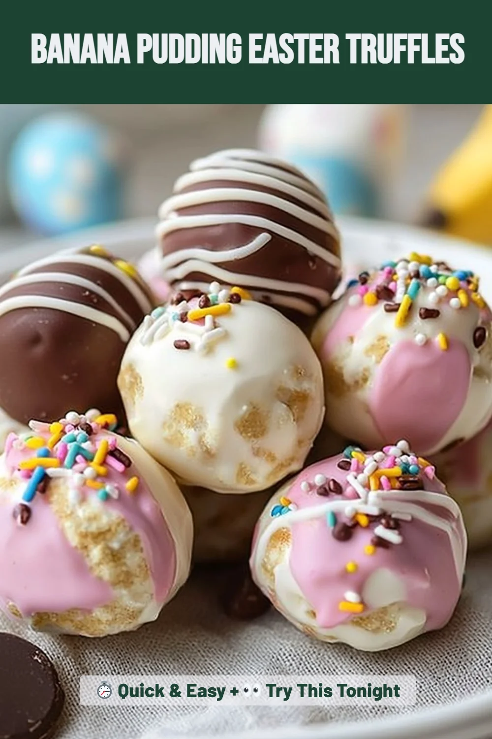 Banana Pudding Easter Truffles