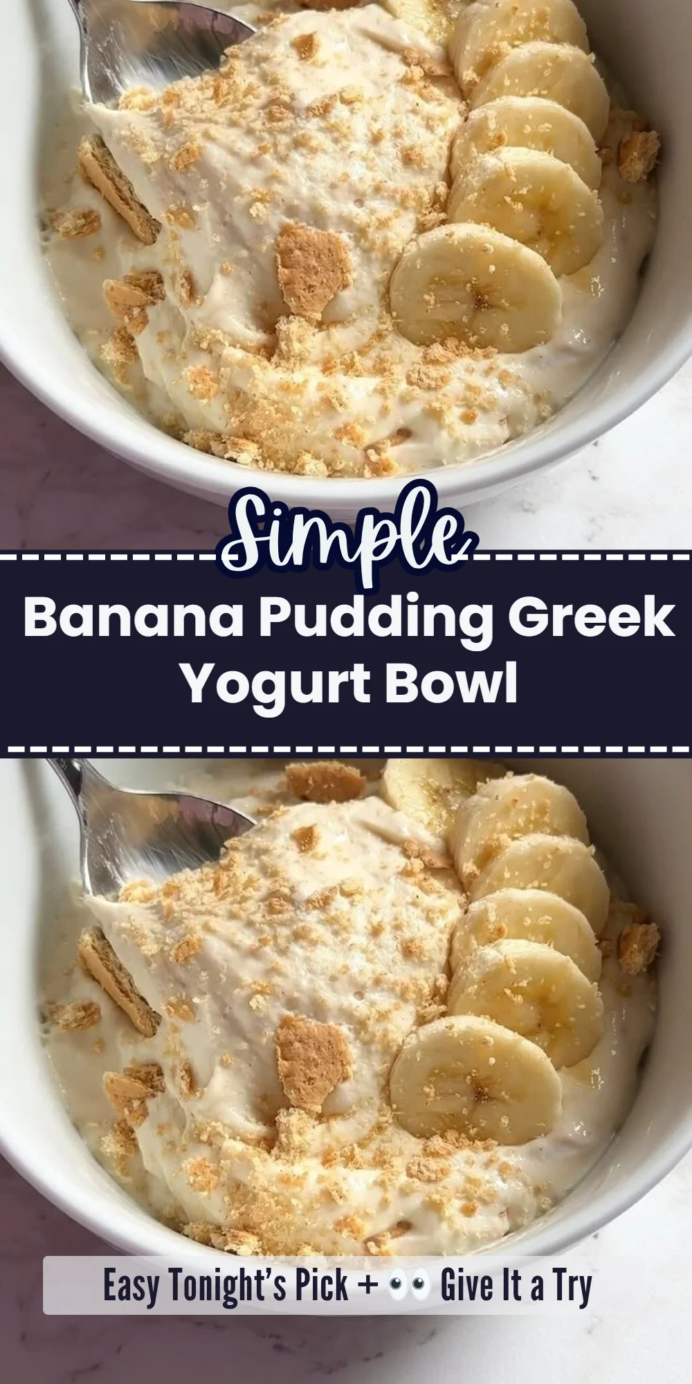 Banana Pudding Greek Yogurt Bowl