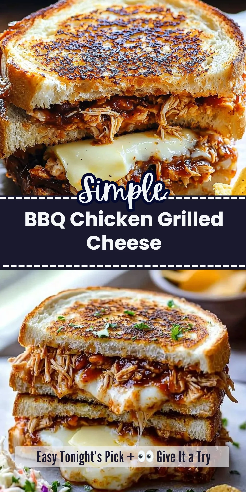 BBQ Chicken Grilled Cheese