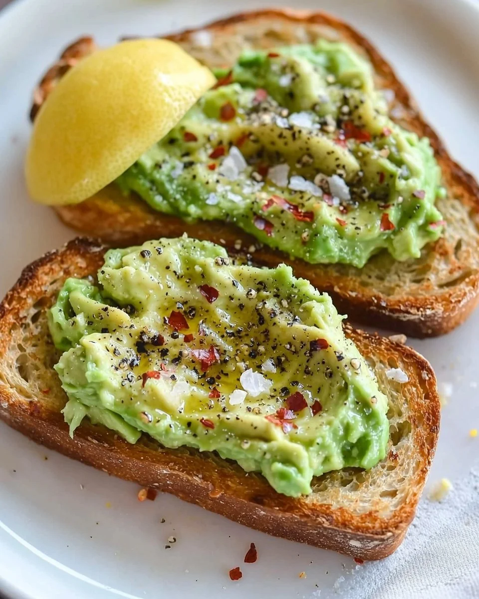 Plate of the best avocado toast topped with cherry tomatoes and sesame seeds