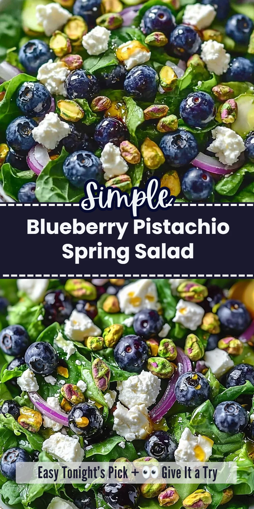Blueberry Pistachio Spring Salad