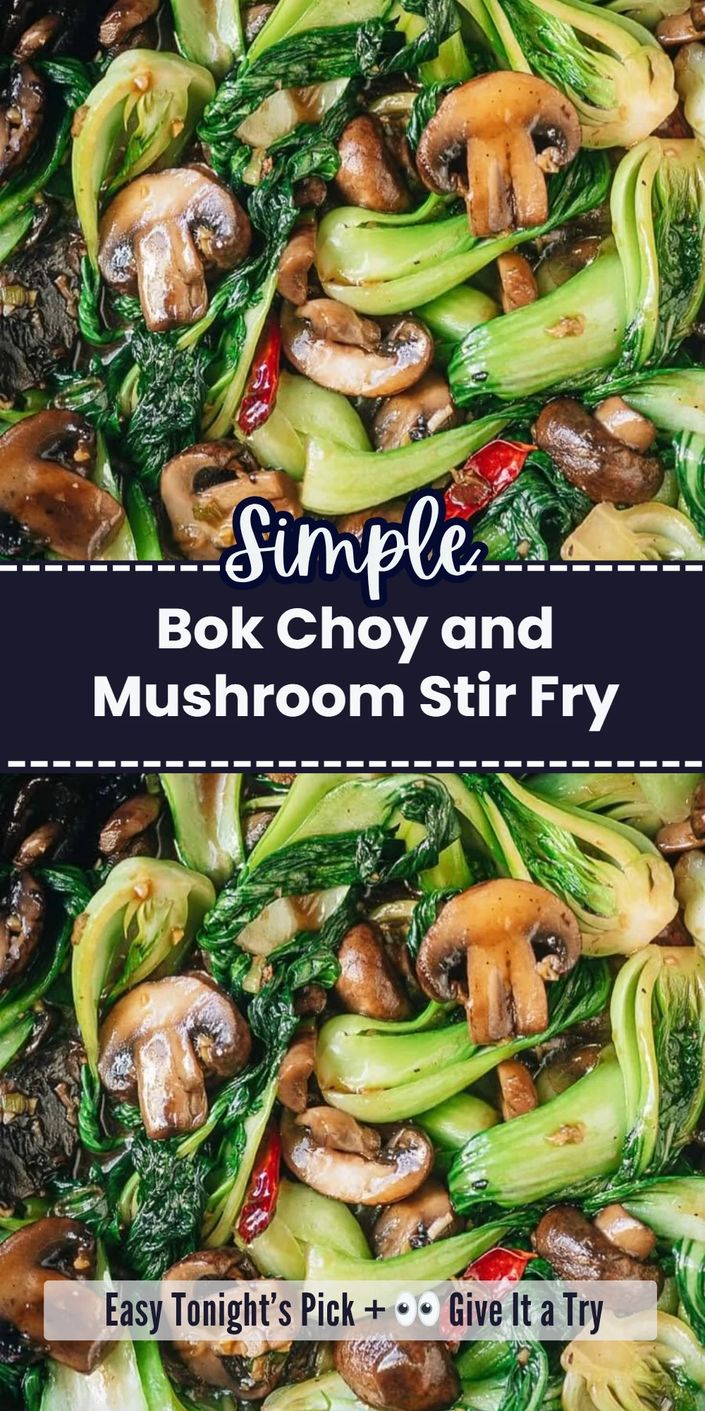 Bok Choy and Mushroom Stir Fry