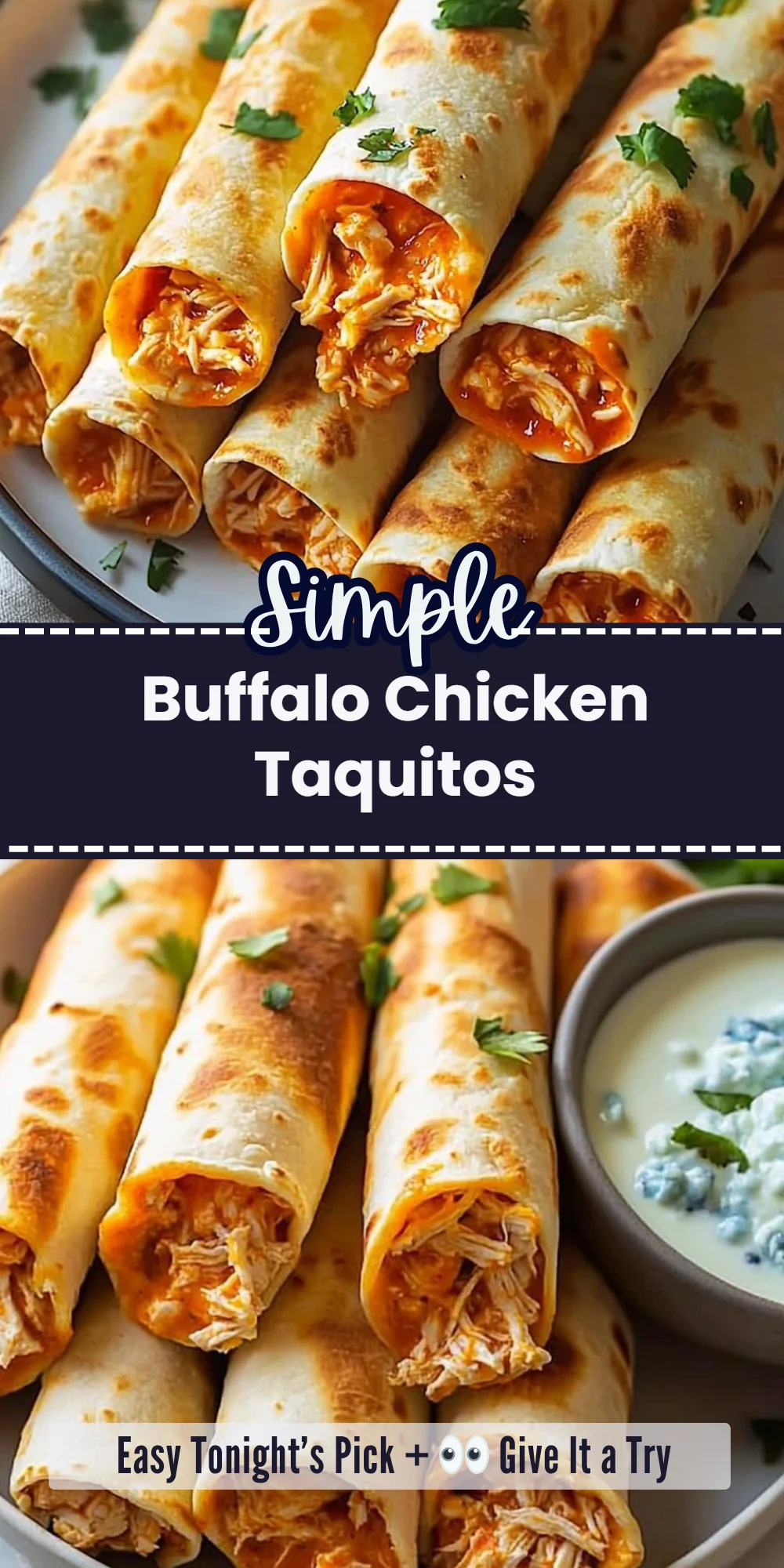 Buffalo Chicken Taquitos