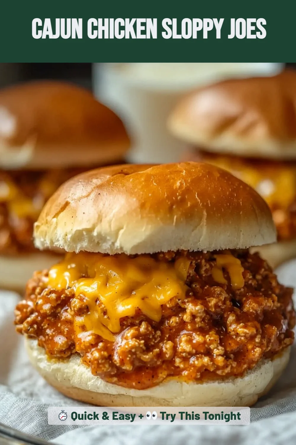 Cajun Chicken Sloppy Joes