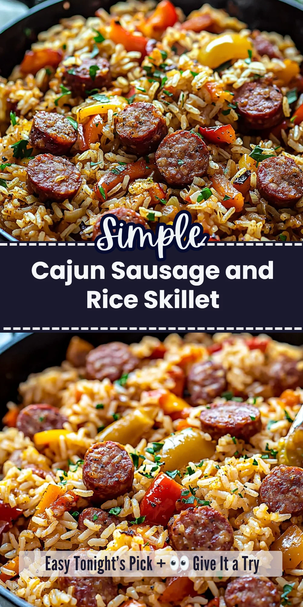 Cajun Sausage and Rice Skillet