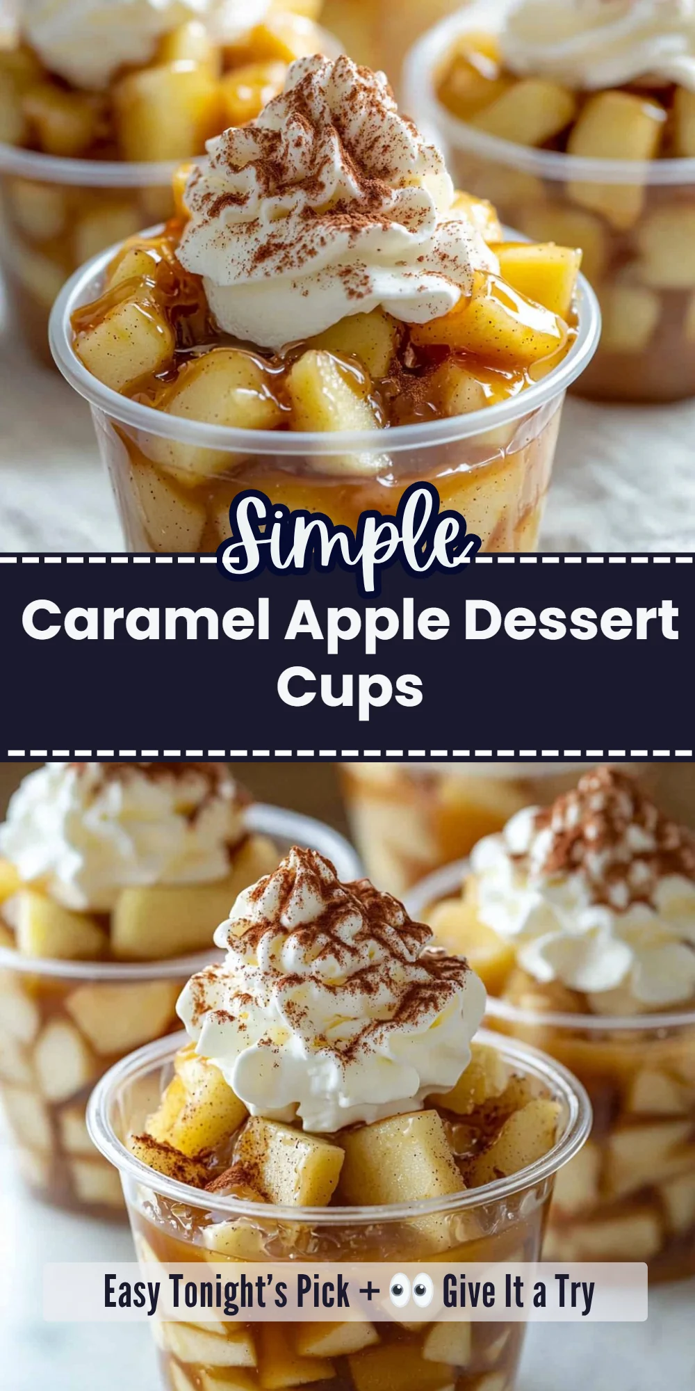 Caramel Apple Dessert Cups
