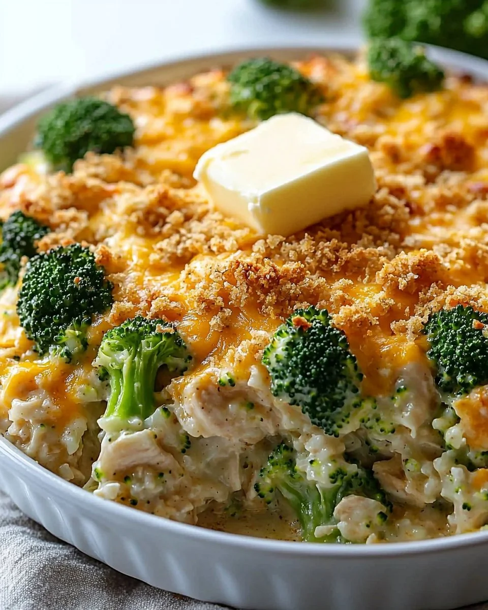 Cheddar Chicken Broccoli Bake