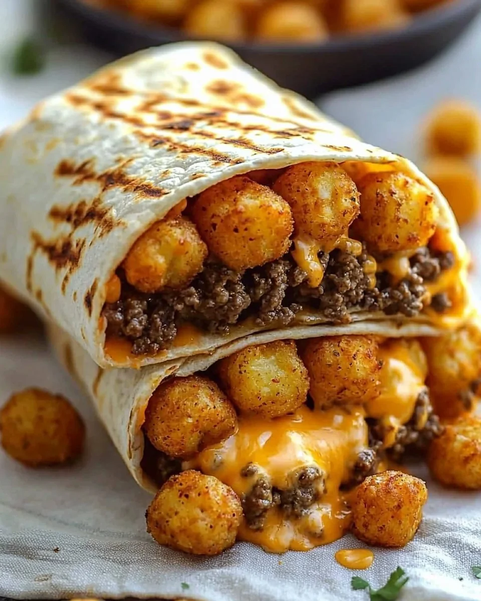 Cheesy Potato Burritos