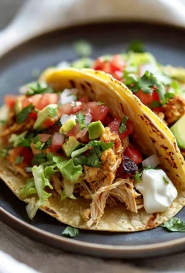 Tender chicken tacos topped with fresh ingredients for a delicious meal