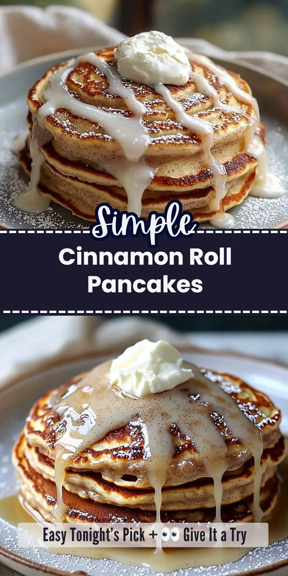 Cinnamon Roll Pancakes