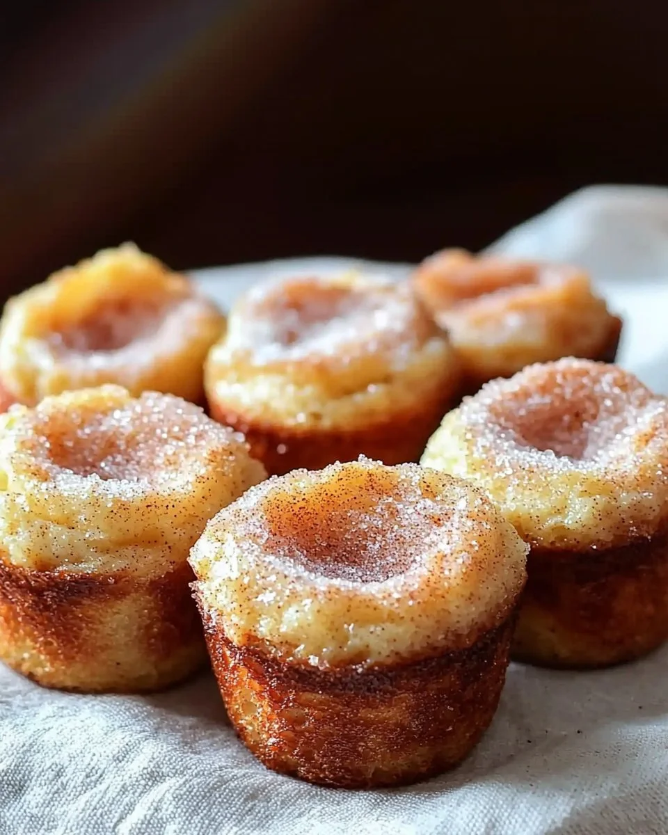 Delicious Cinnamon Sugar French Toast Muffins on a plate, perfect for breakfast.