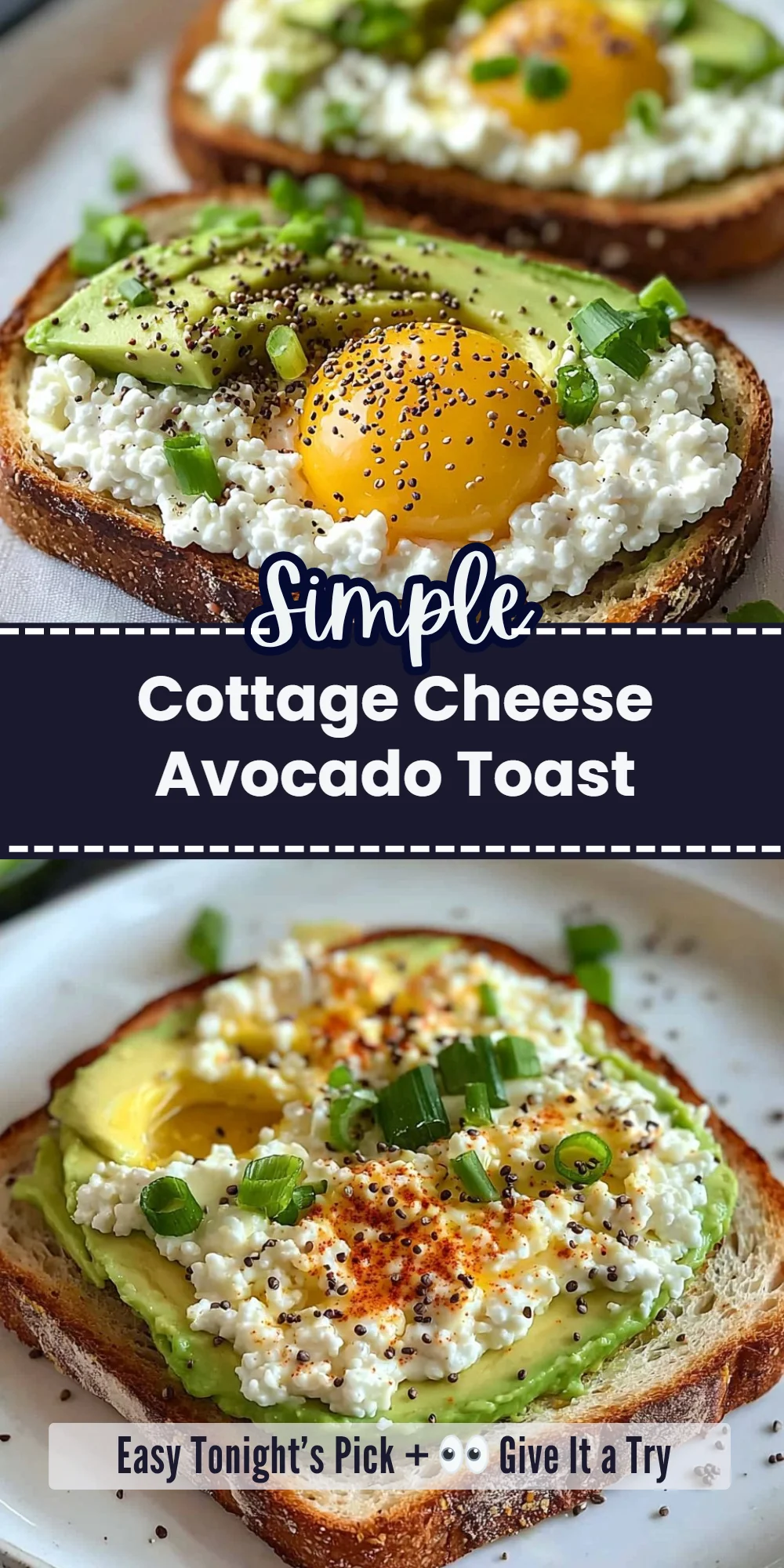 Cottage Cheese Avocado Toast