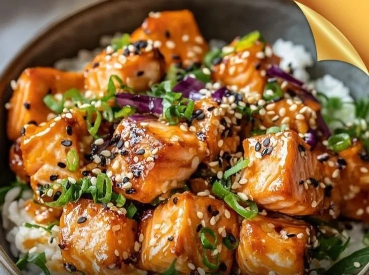 Crispy Salmon and Rice Bowl
