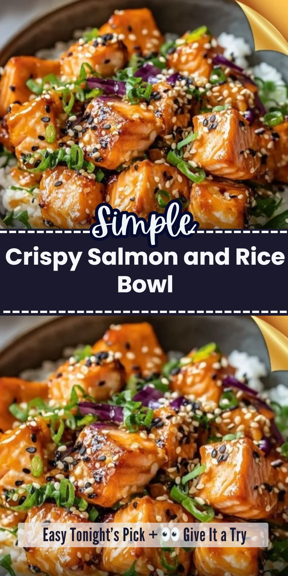 Crispy Salmon and Rice Bowl