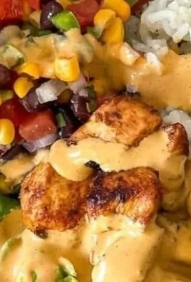 Easy Southwest Chicken Burrito Bowls with colorful ingredients and toppings
