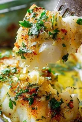 Gluten-Free Mediterranean Baked Cod with Lemon and Garlic plated on a dish
