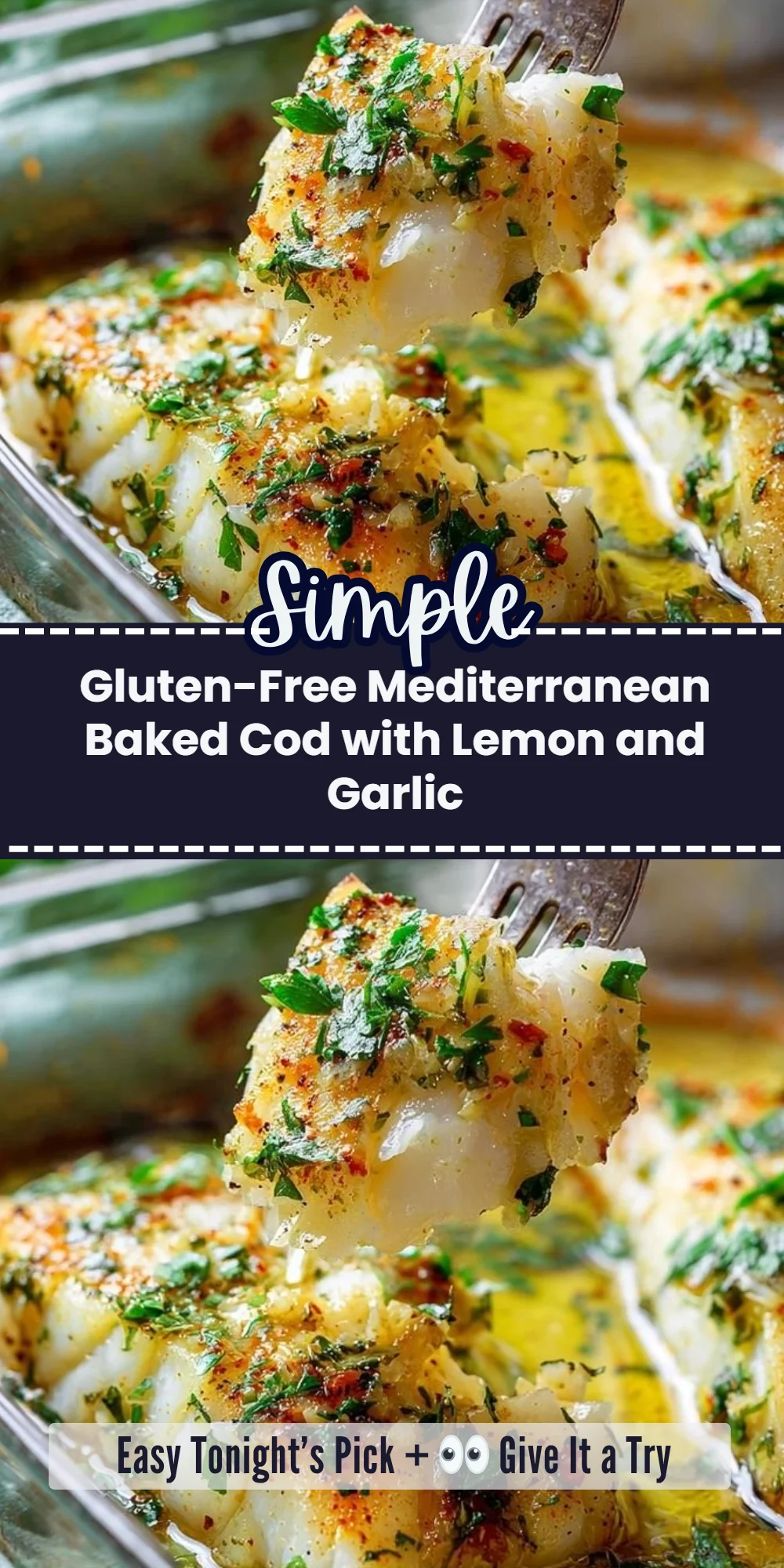 Gluten-Free Mediterranean Baked Cod with Lemon and Garlic