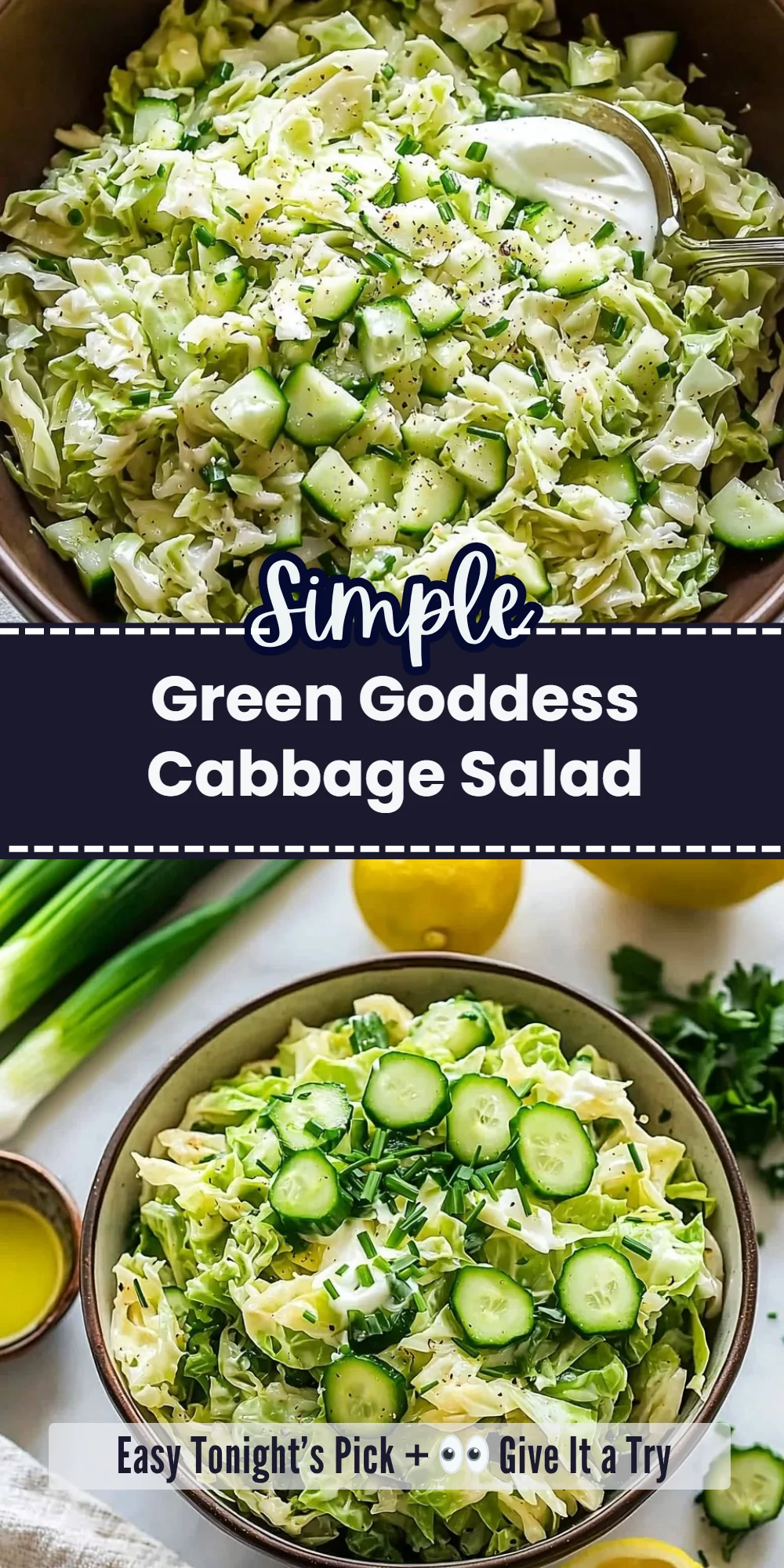 Green Goddess Cabbage Salad