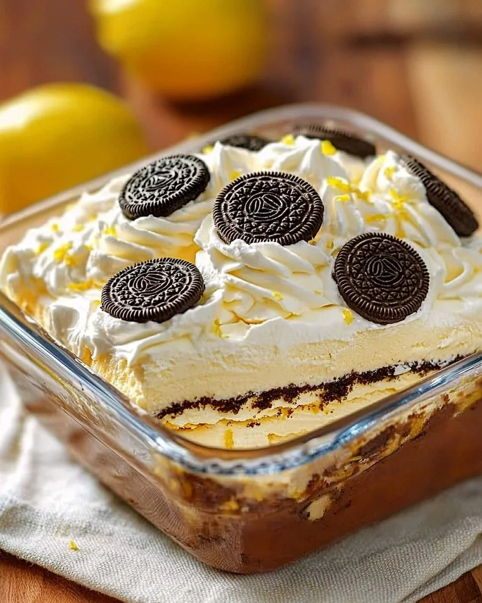 Heavenly Oreo Lemon Dessert