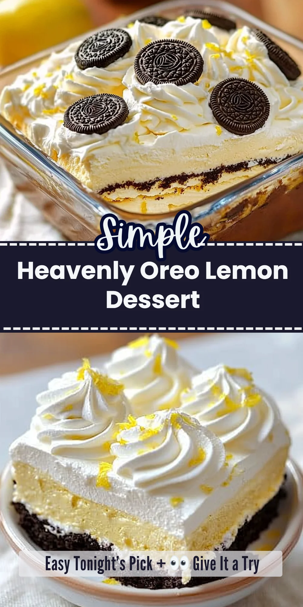 Heavenly Oreo Lemon Dessert