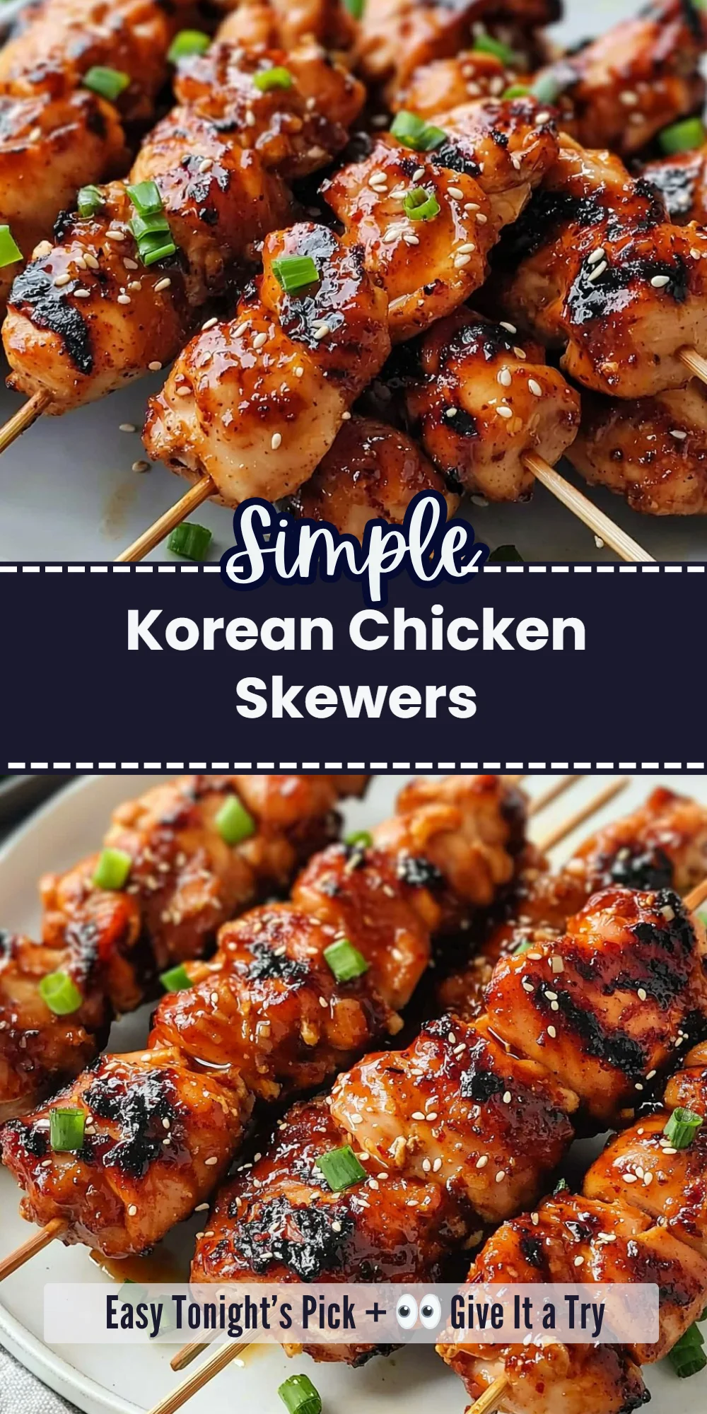 Korean Chicken Skewers