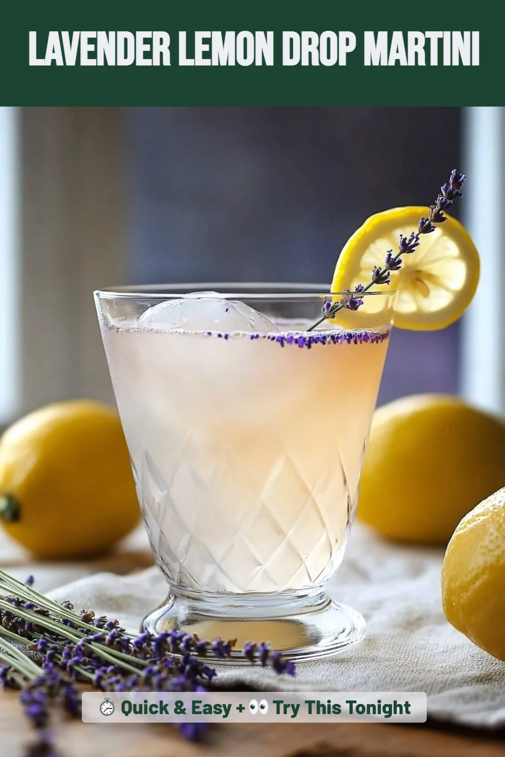 Lavender Lemon Drop Martini