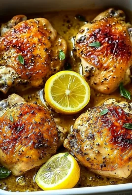 Delicious Lemon Chicken dish garnished with fresh herbs and lemon slices.