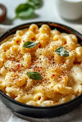 Low calorie high protein Mac and Cheese dish served in a bowl