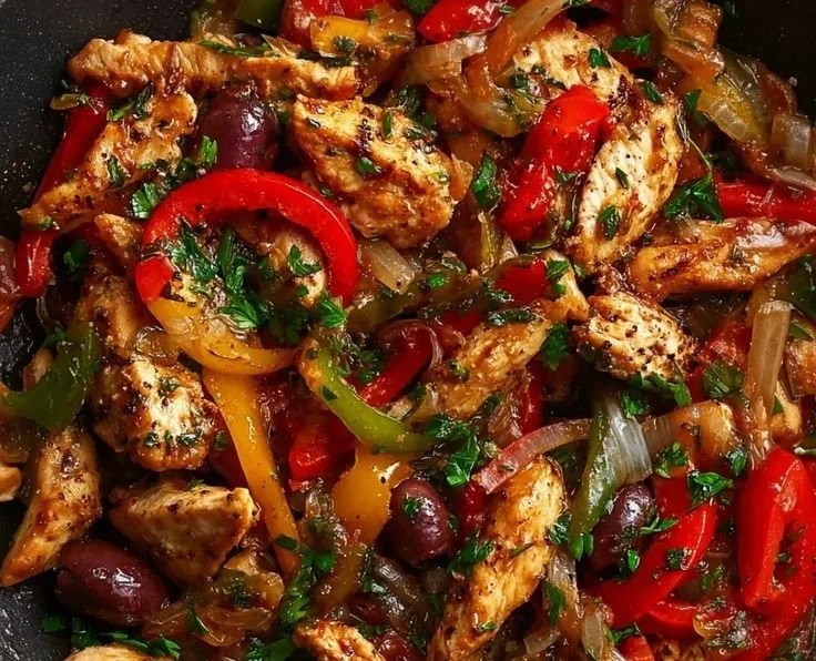 Mediterranean Chicken Stir Fry