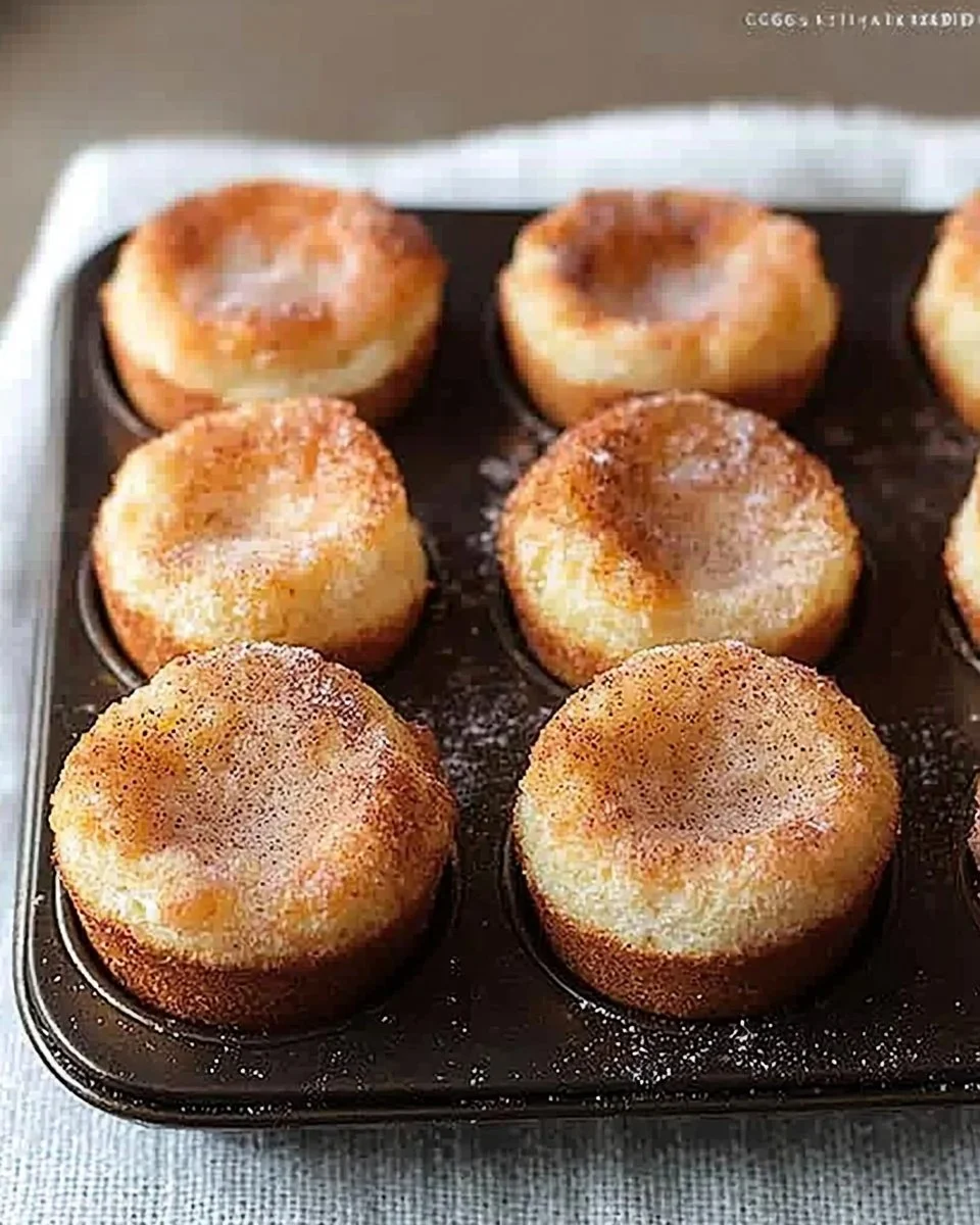 Mini French Breakfast Puffs on a plate, perfect for a delicious breakfast