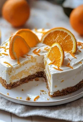 No-Bake Orange Creamsicle Cheesecake topped with orange slices and whipped cream
