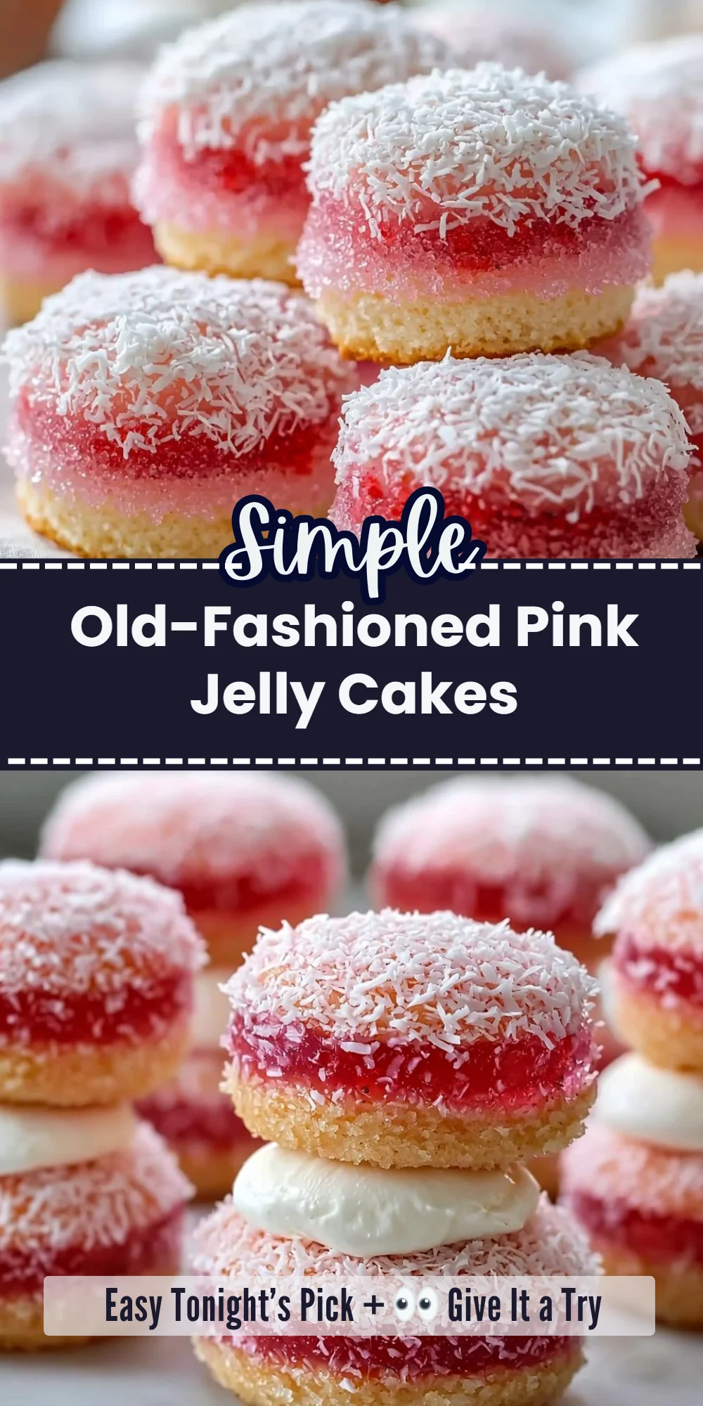 Old-Fashioned Pink Jelly Cakes