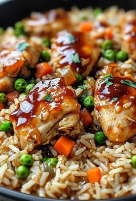 One-Pan Bold Honey BBQ Chicken Rice dish ready to serve with vibrant colors