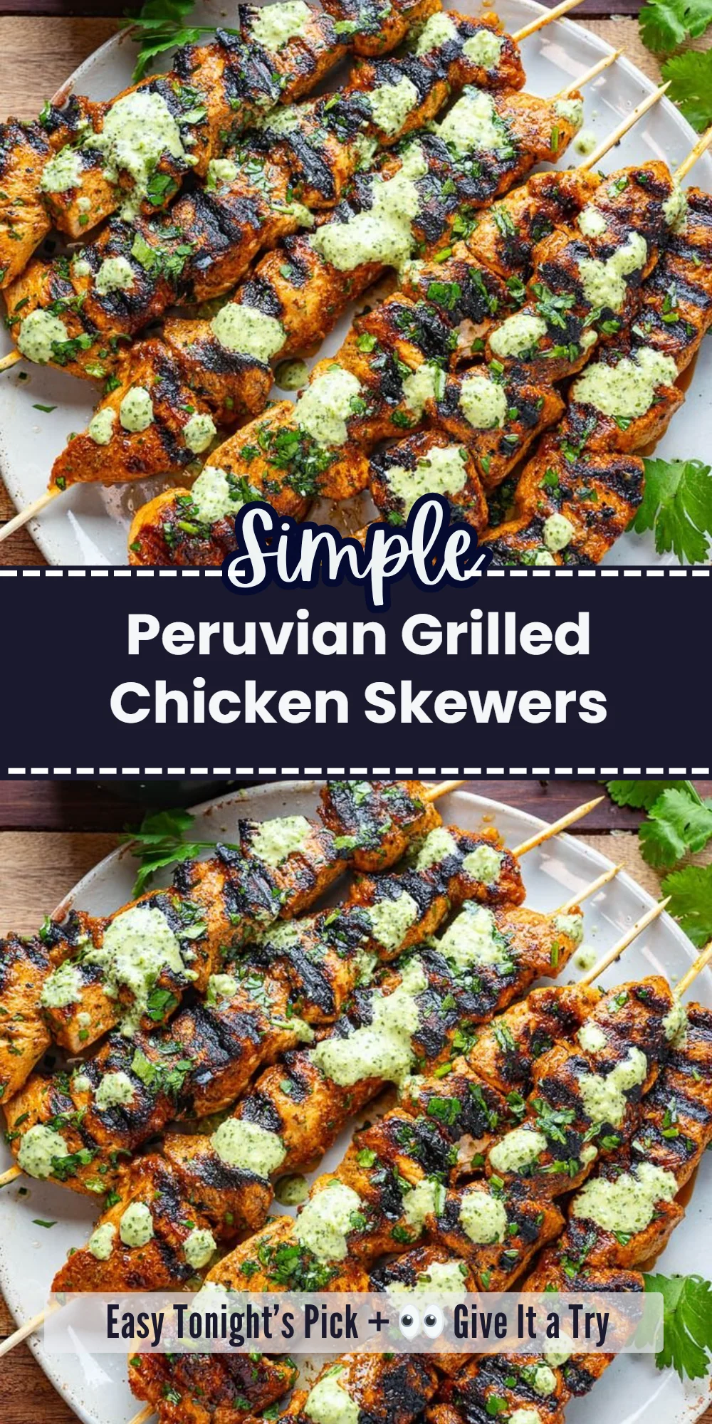 Peruvian Grilled Chicken Skewers
