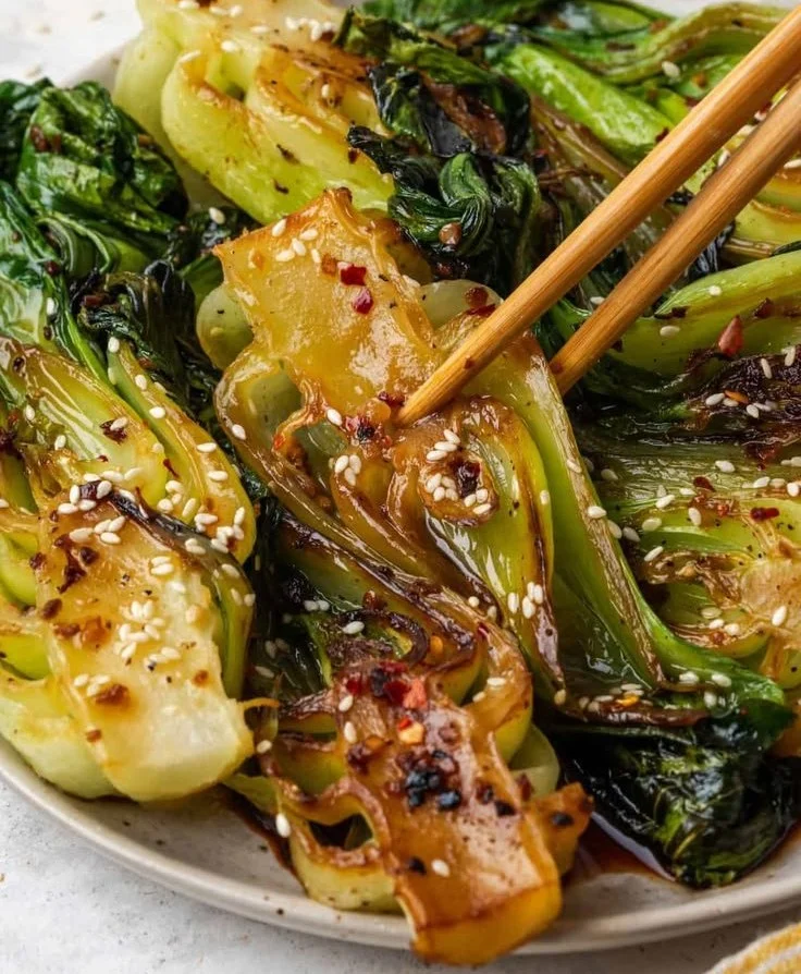 Quick Bok Choy with Garlic and Ginger
