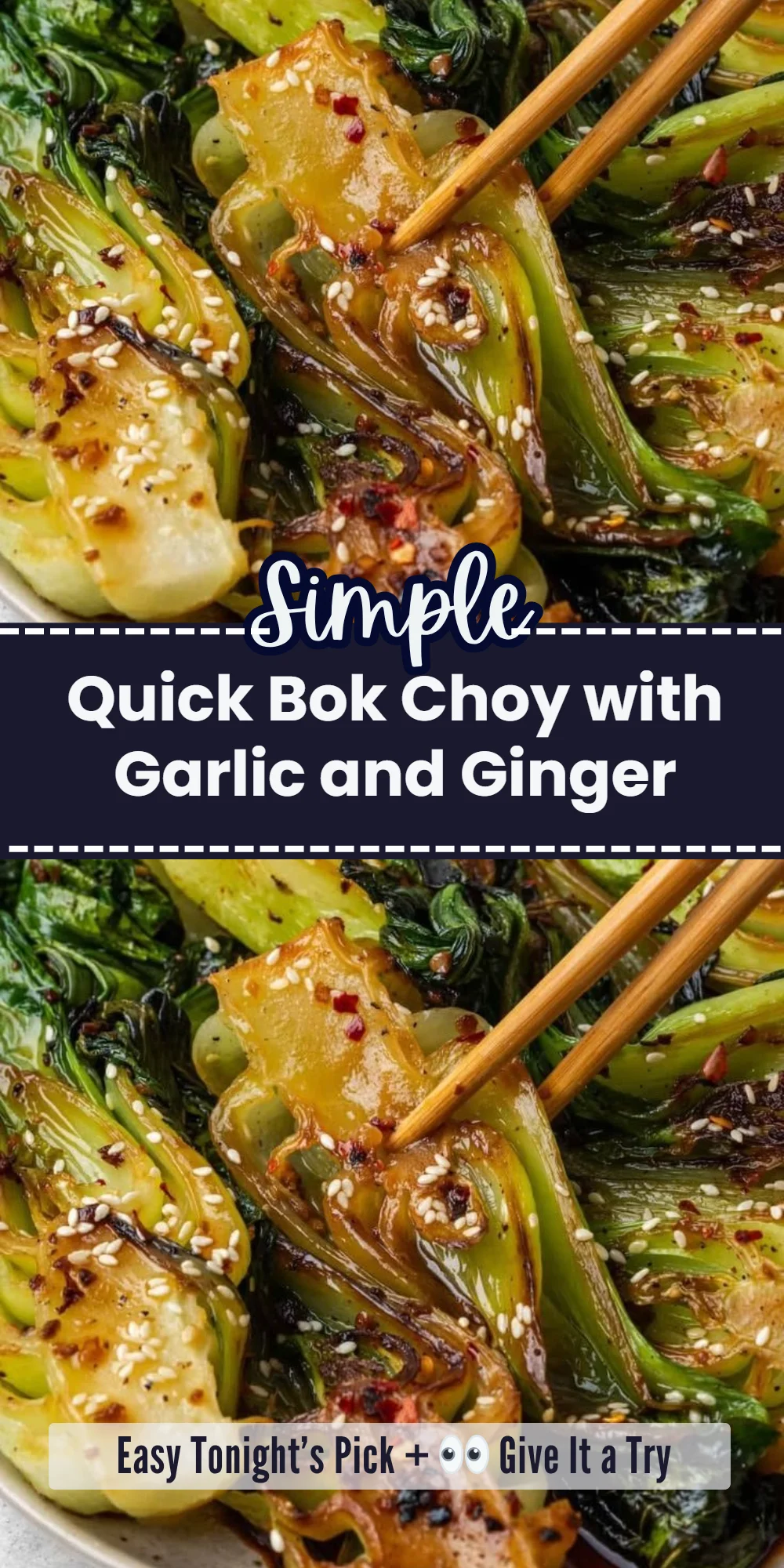 Quick Bok Choy with Garlic and Ginger