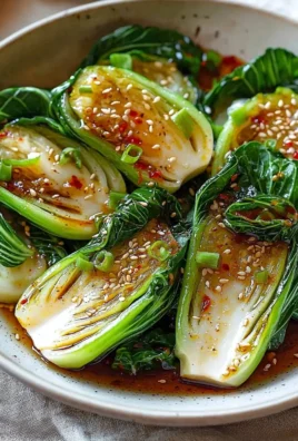 Quick bok choy stir-fry with ginger chili sauce for a healthy side dish.