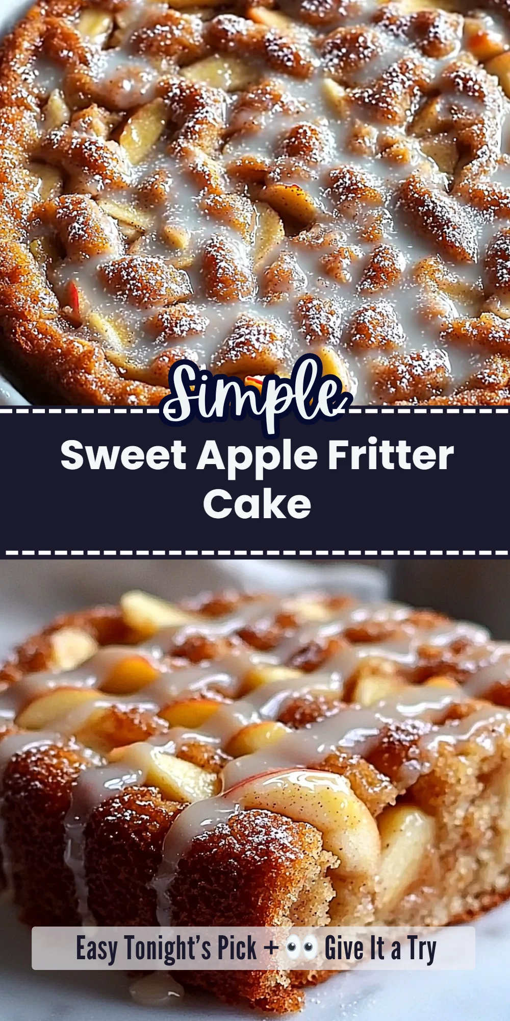 Sweet Apple Fritter Cake