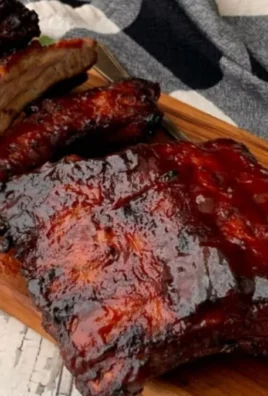 Delicious Air Fryer BBQ Ribs served on a plate