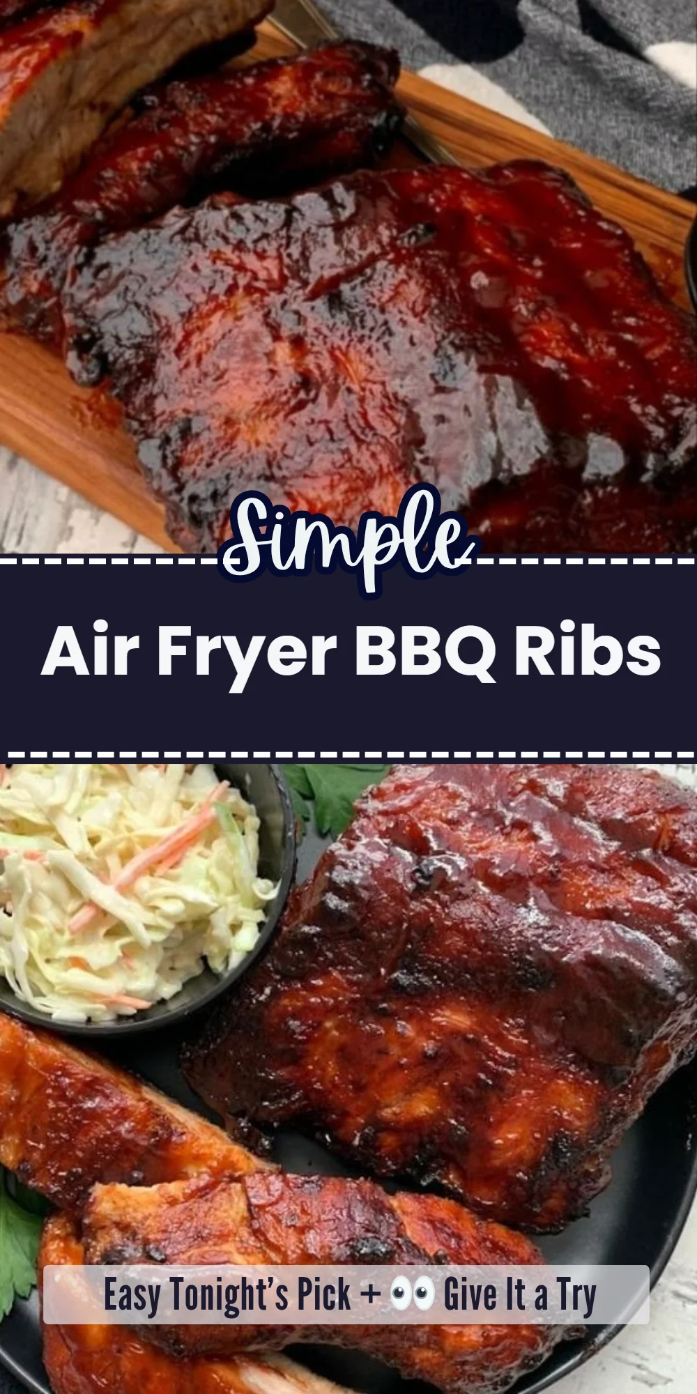 Air Fryer BBQ Ribs