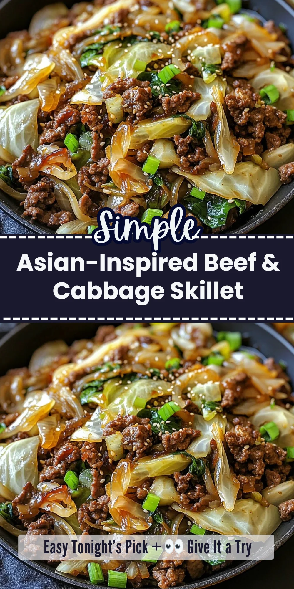 Asian-Inspired Beef & Cabbage Skillet