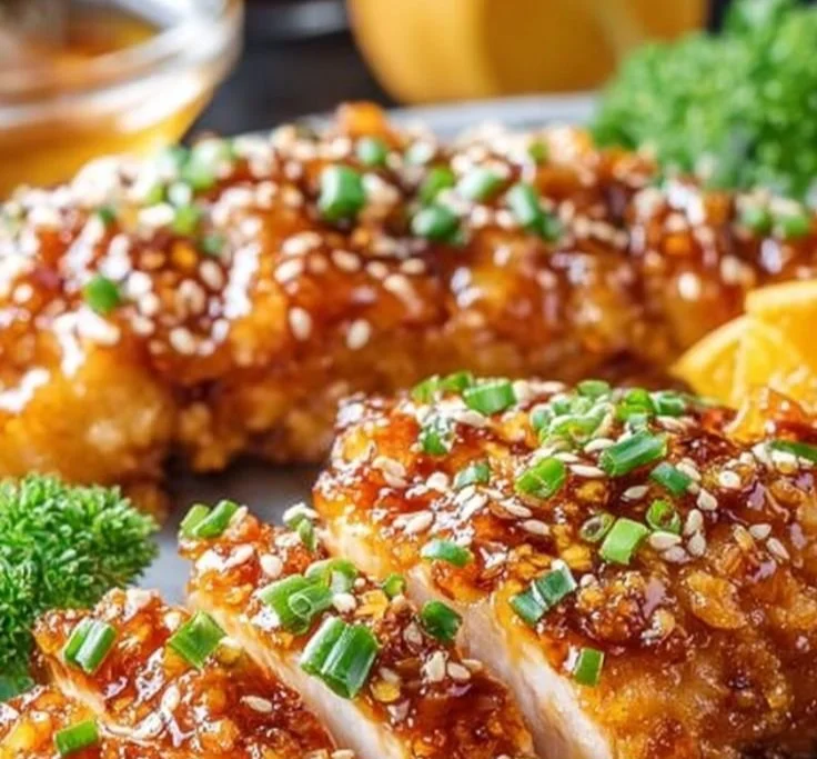 Baked Crunchy Hot Honey Chicken