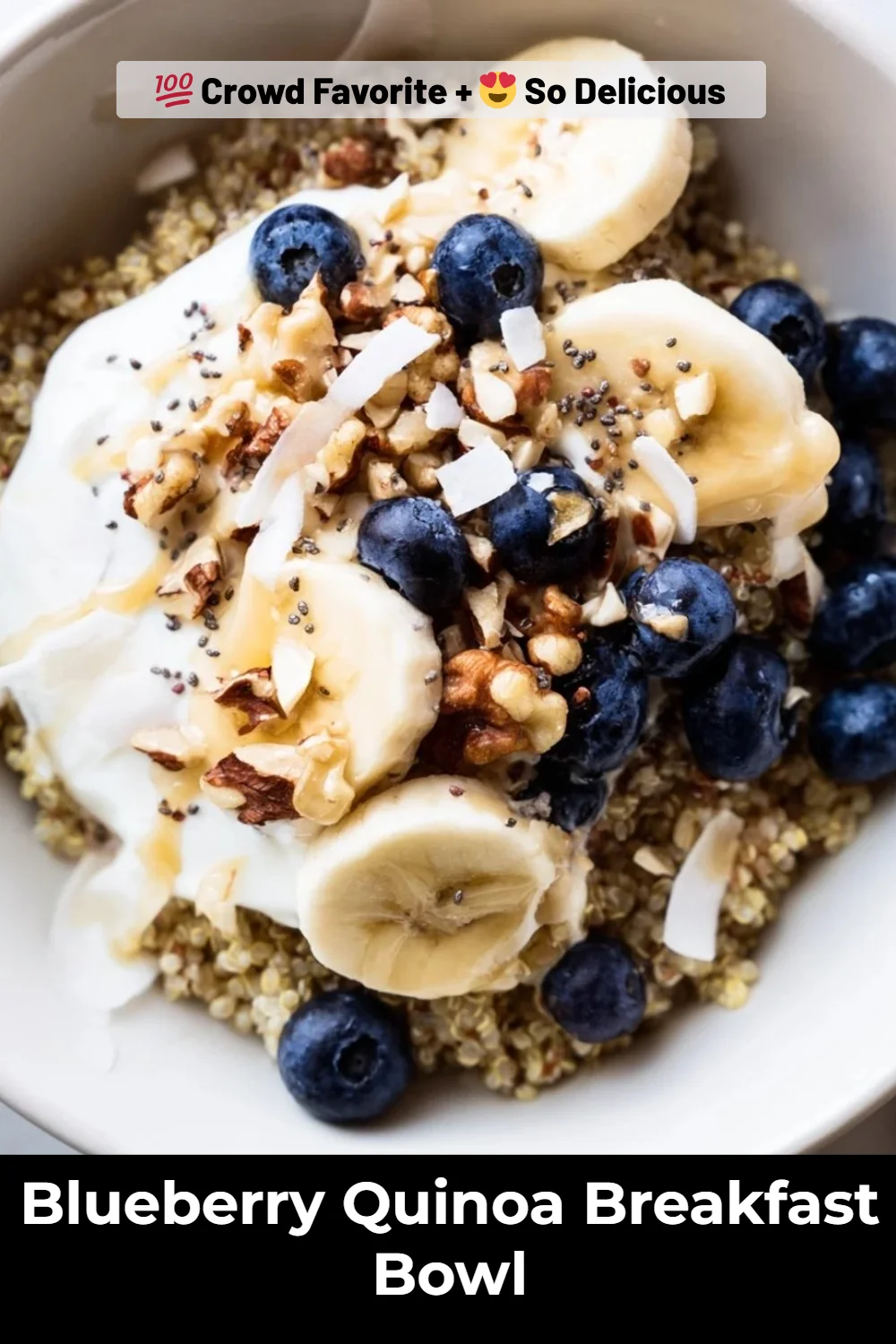 Blueberry Quinoa Breakfast Bowl