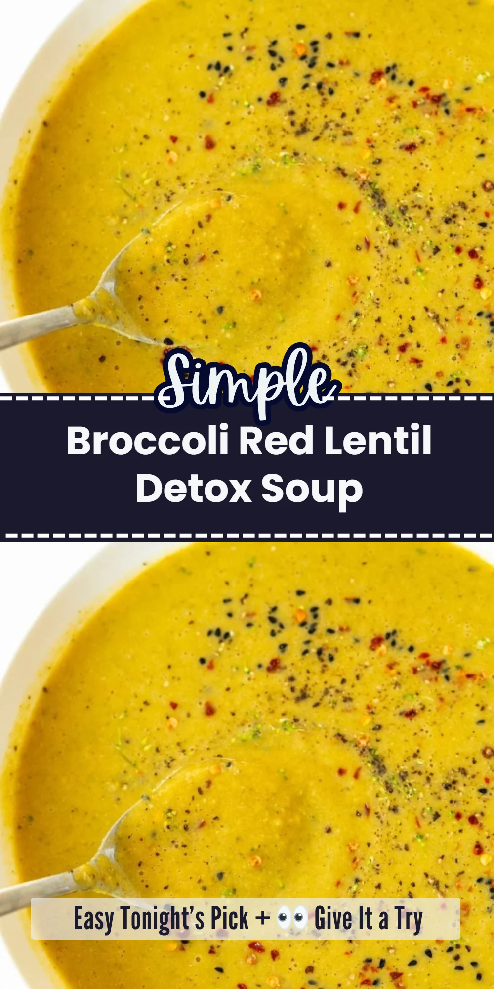 Broccoli Red Lentil Detox Soup
